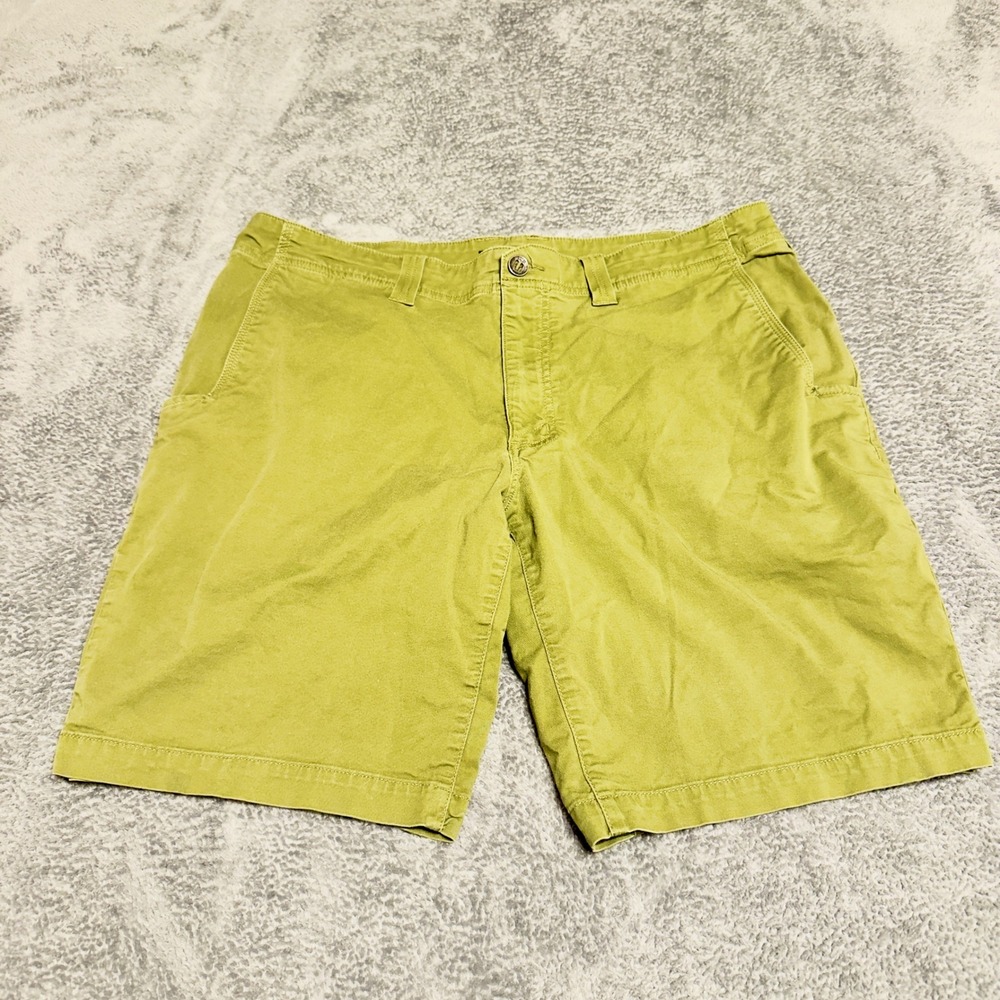 5.11 Tactical Mens Green Flat Front Utility Shorts Size 36 Outdoor Hiking
